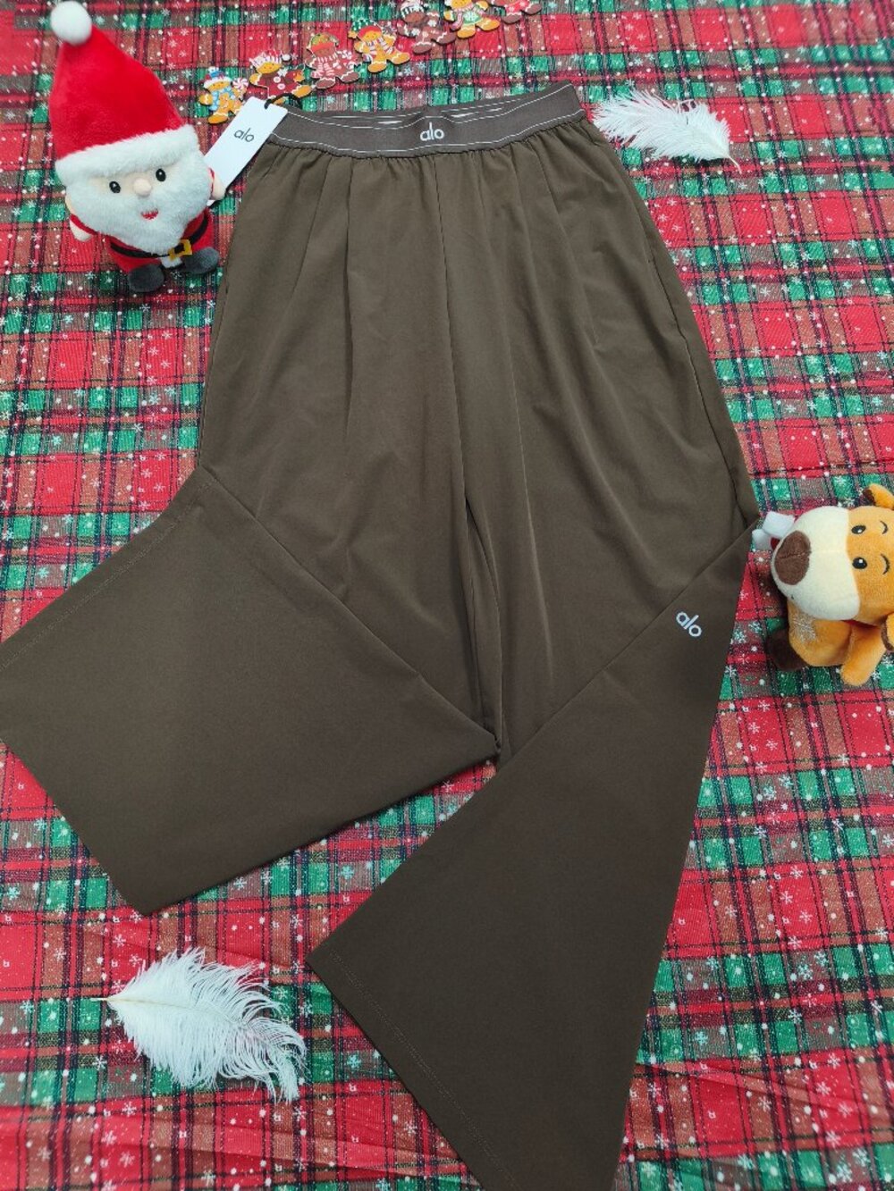 Alo Yoga Regular Espresso Suit Up Trouser🧆Easy to Dress Up or Down👖30" Inseam - Picture 2 of 7